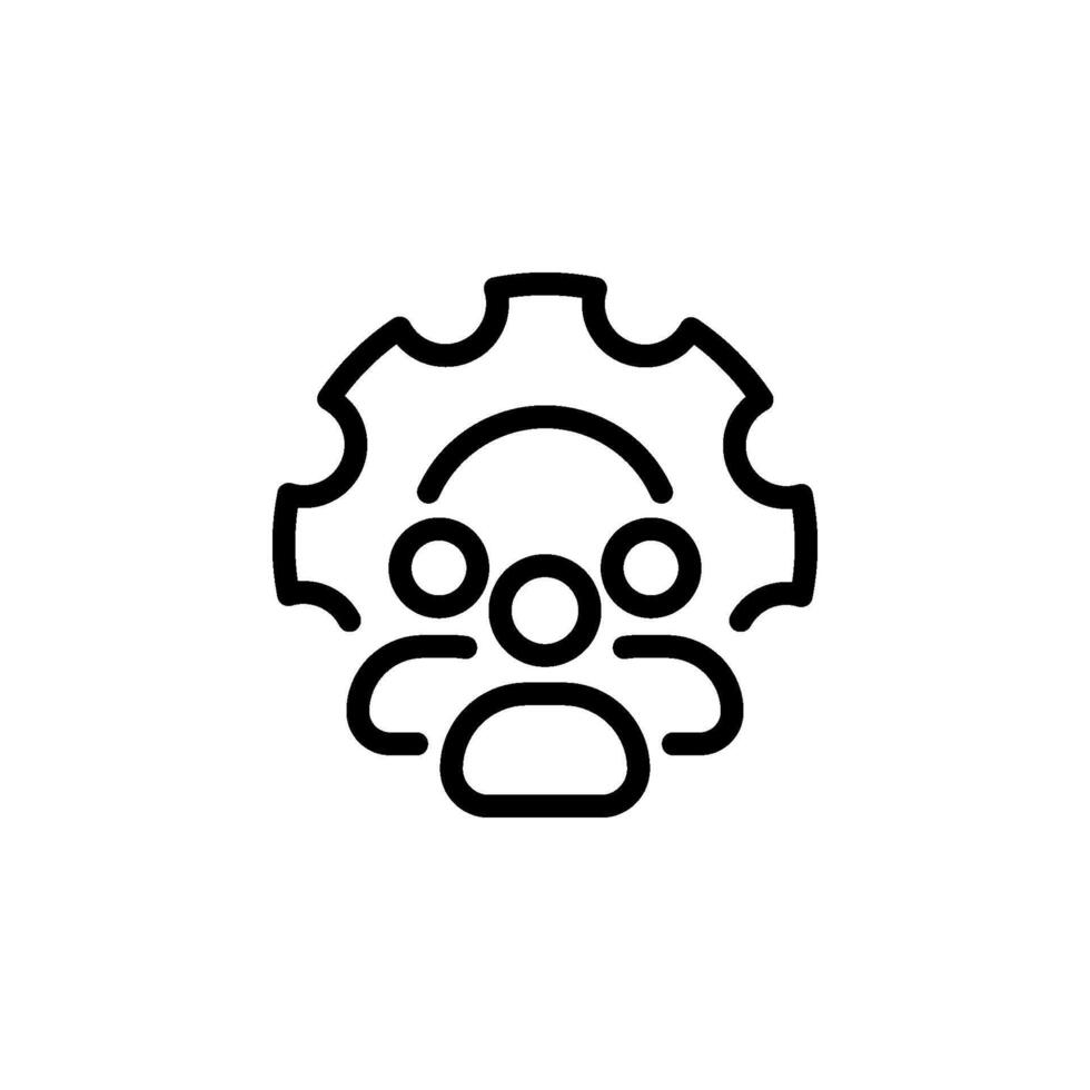 Teamwork and Collaboration icon vector