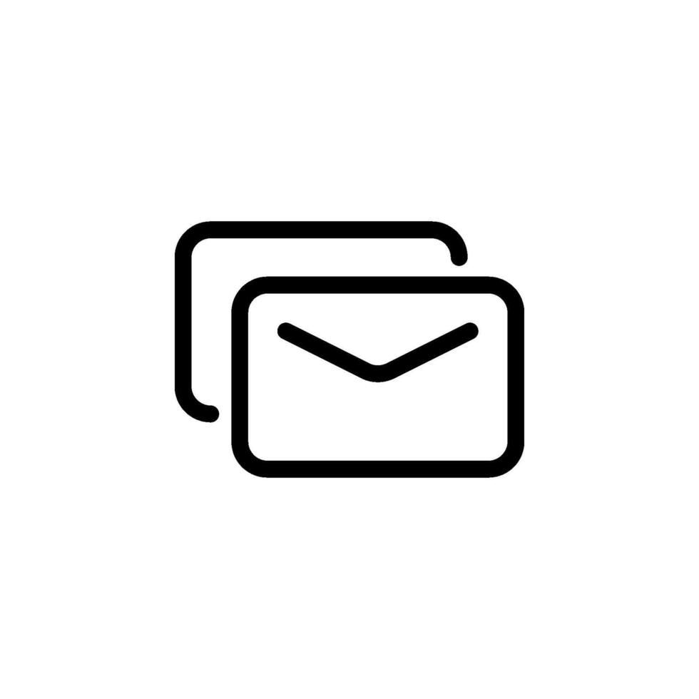Simple email icon. Ideal for web design, app development, and graphic design projects. illustration vector