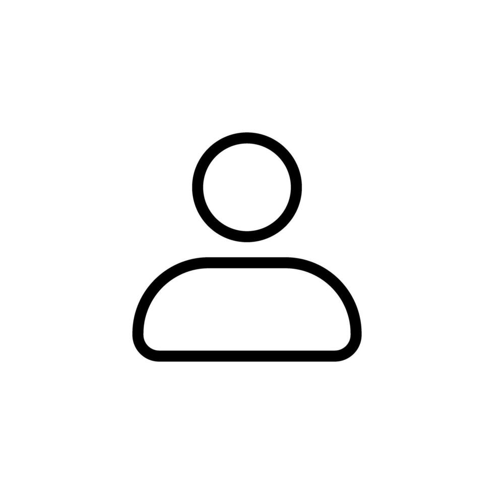 User or person icon. Perfect for use in user interfaces, websites, and applications. symbolizes profile, account, or avatar vector