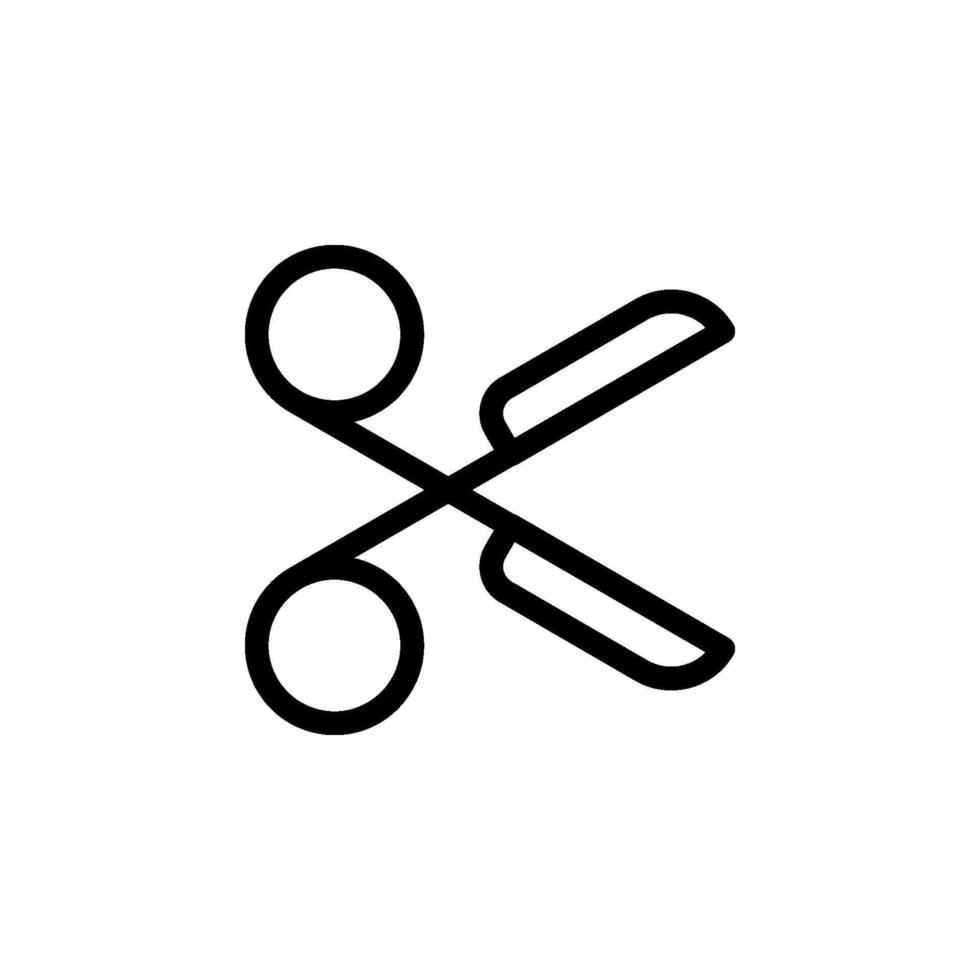 scissors icon. Perfect for design projects, illustrations, and educational materials. Isolated on transparent background. vector