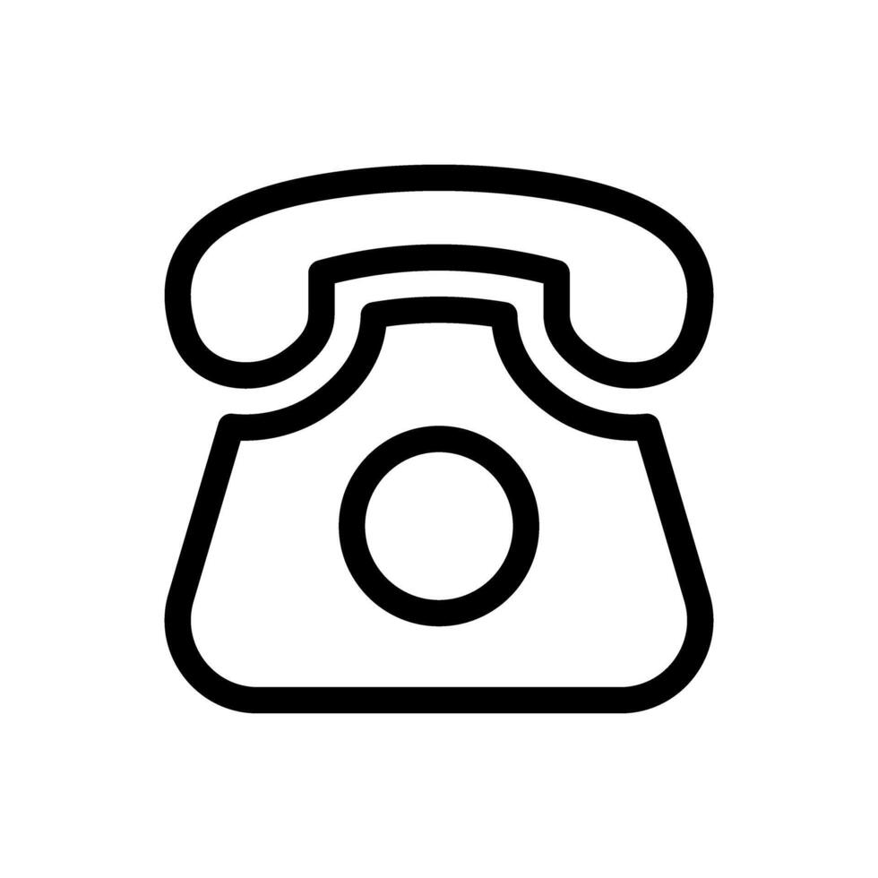 Retro telephone icon. Ideal for websites, apps, and graphic designs related to communication, customer service, technology vector