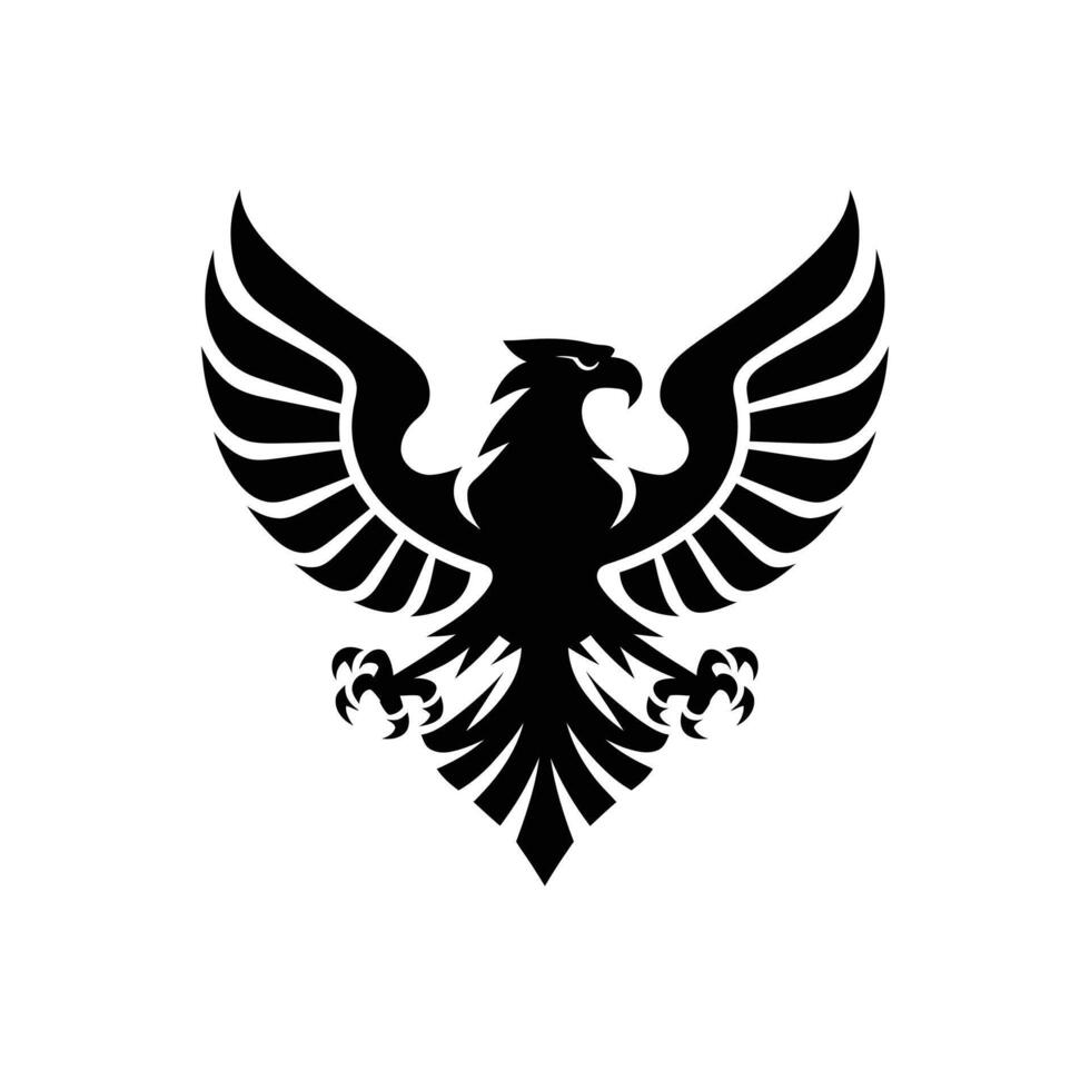 Black Eagle Crest Logo vector