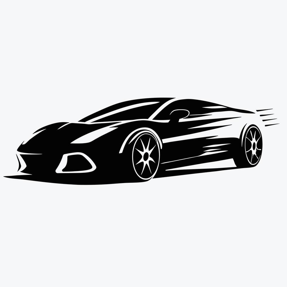 Image car silhouette black graphic design. vector