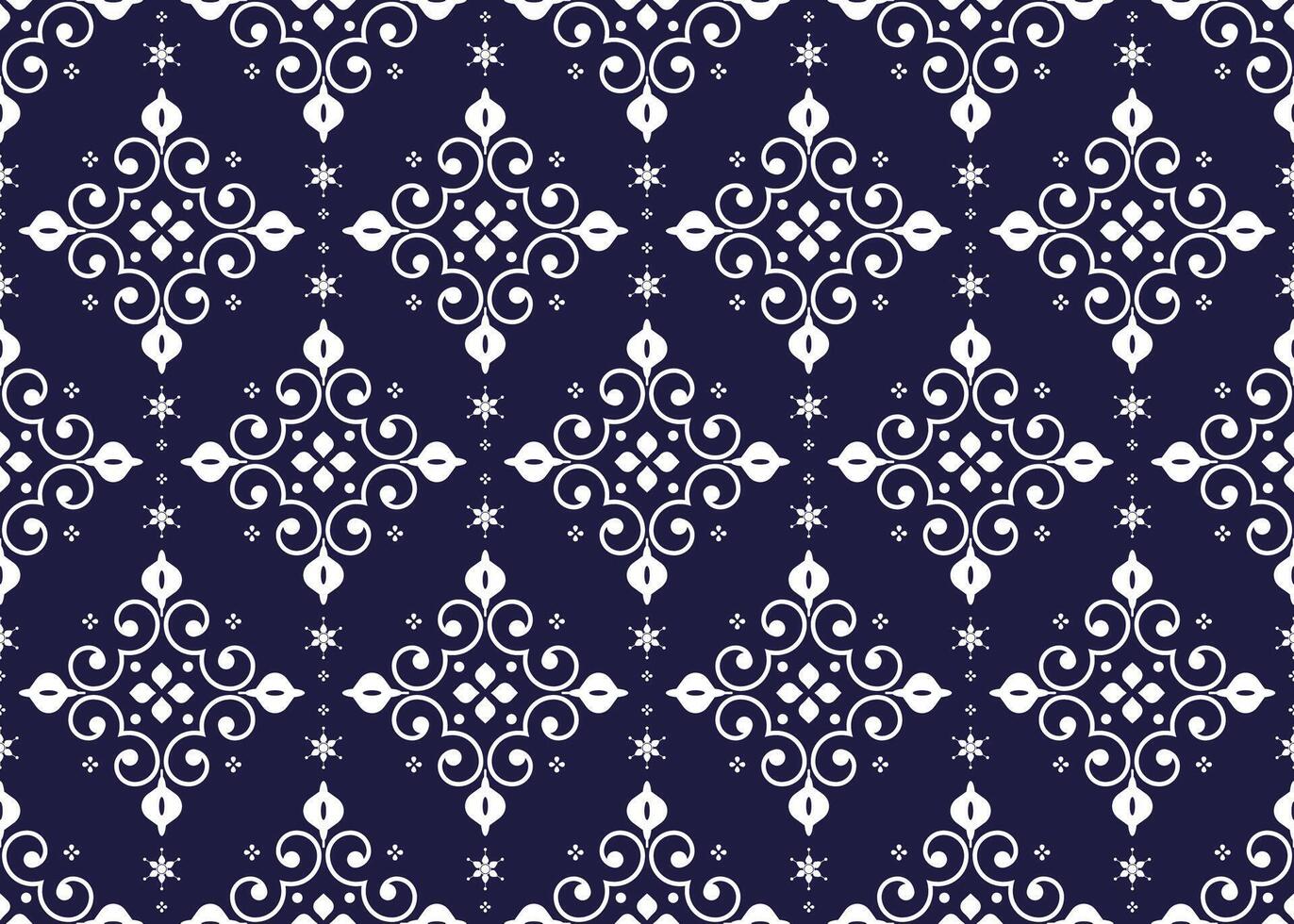 ethnic fabric seamless pattern, portuguese style, design for cloth, carpet, batik, wallpaper, wrapping etc. vector