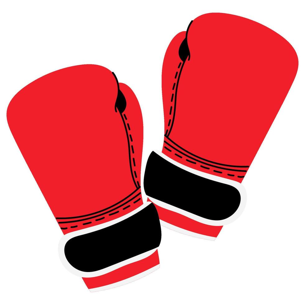 Pair of classic red boxing gloves.Pair of classic red boxing gloves, perfect for sports, fitness, fighting, competition or training-related projects. vector