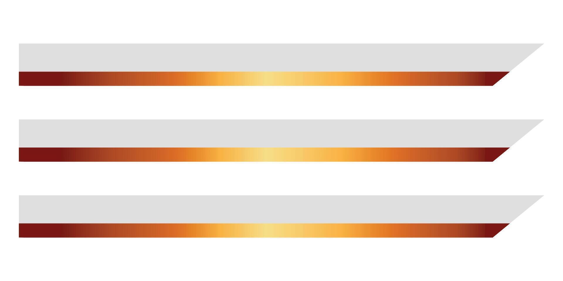 Set banner and lower third for news and live vector