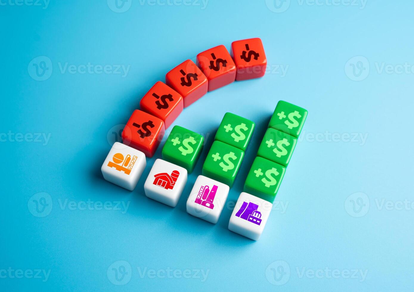 Unprofitability of one branch of industry threatens financial instability for the entire economy. Supply chain issues, declining demand, rising costs disrupt business operations. photo
