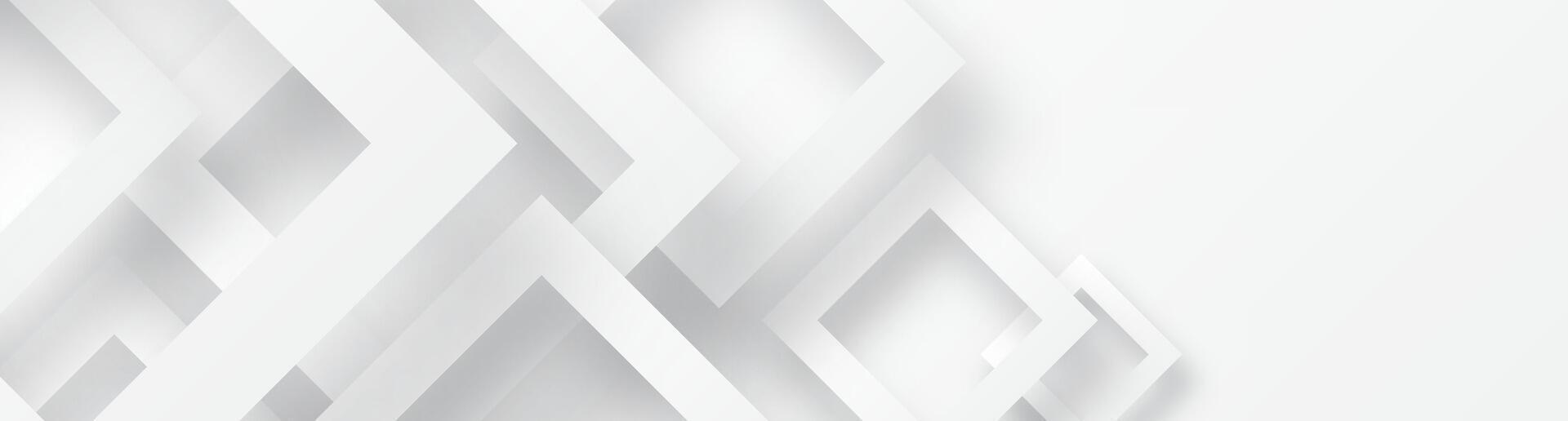 3D white geometric abstract background overlap layer on bright space with rhombus effect decoration. Modern graphic design element cutout style concept for web banner, flyer, card, or brochure cover vector
