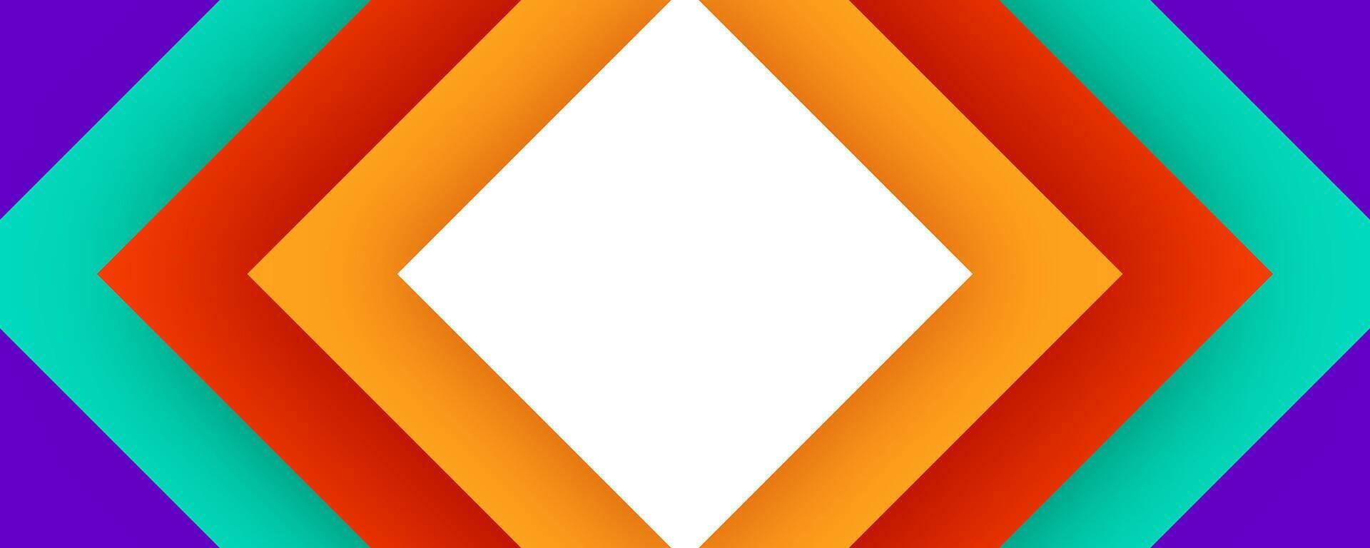 Colorful geometric abstract background overlap layer on bright space with rhombus effect decoration. Modern graphic design element cutout style concept for web banner, flyer, card, or brochure cover vector