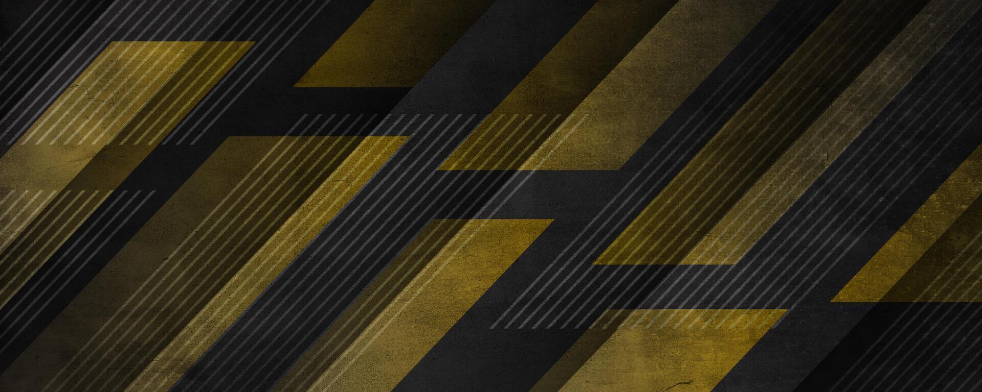 Black yellow rough grunge abstract background overlap layer on dark space with diagonal lines decoration. Modern graphic design element vintage style concept for web, flyer, card, or brochure cover vector