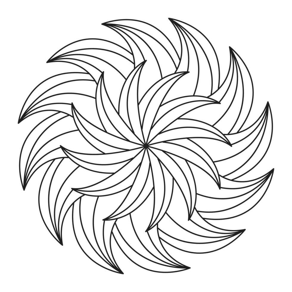 Captivating Mandala Art Design for Inner Harmony and to Embrace Tranquility vector