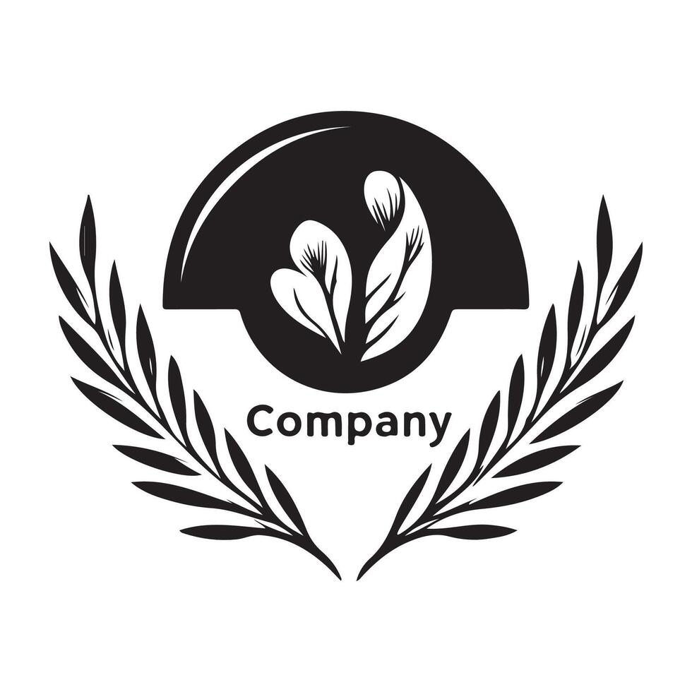 Organic food logo design image on white background. vector