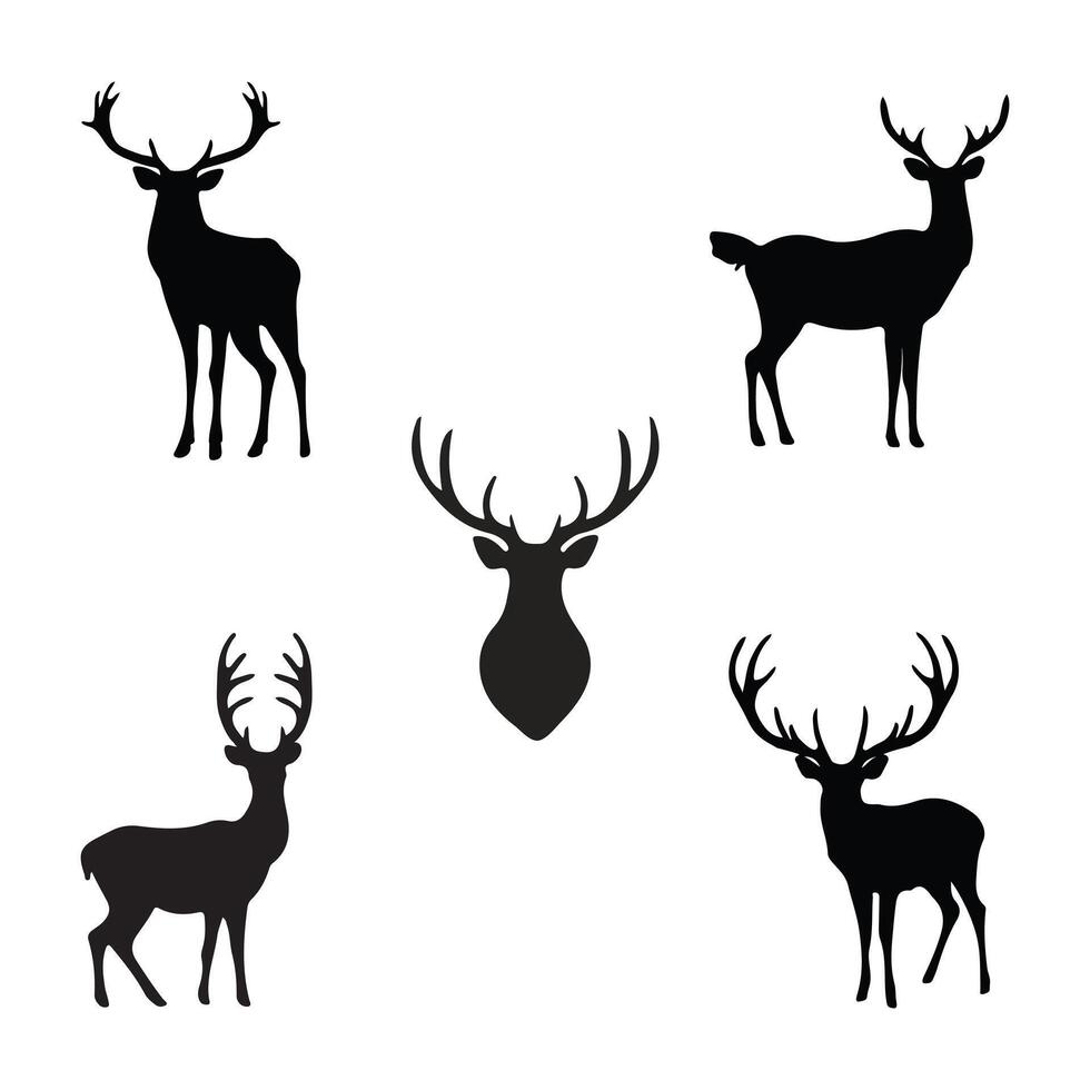 A Deer Silhouette Collection vector