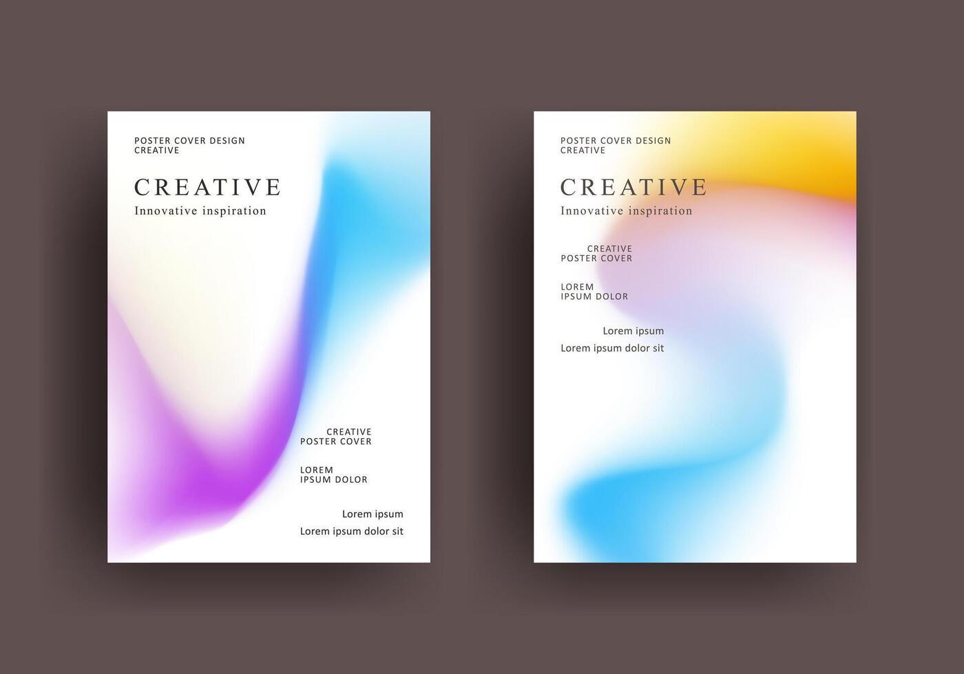 fluid gradient poster template. Modern Covers Design. Mesh gradient background design. Trendy front page design for Banner, Poster, Flyer, Invitation vector