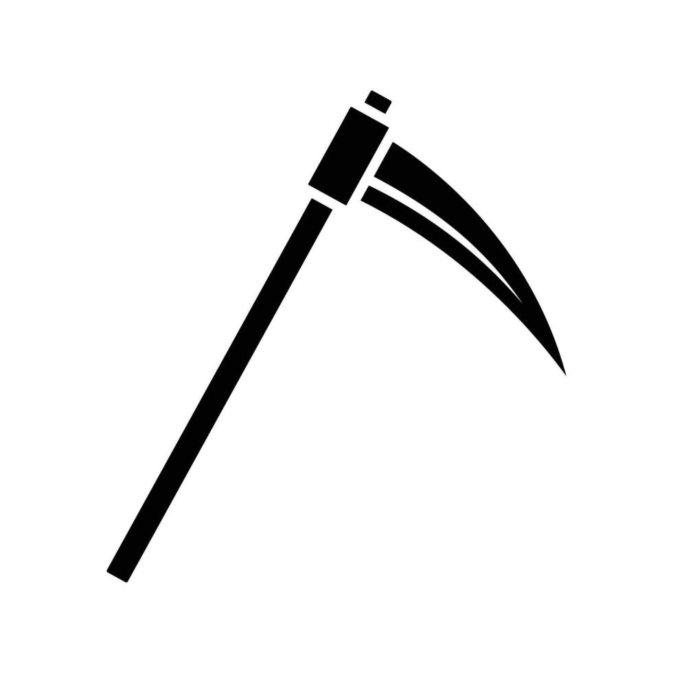 Old Style Scythe Icon Pack for Designers vector