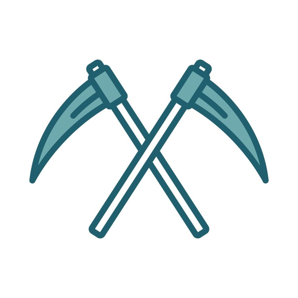 Classic Scythe Tools Illustration vector