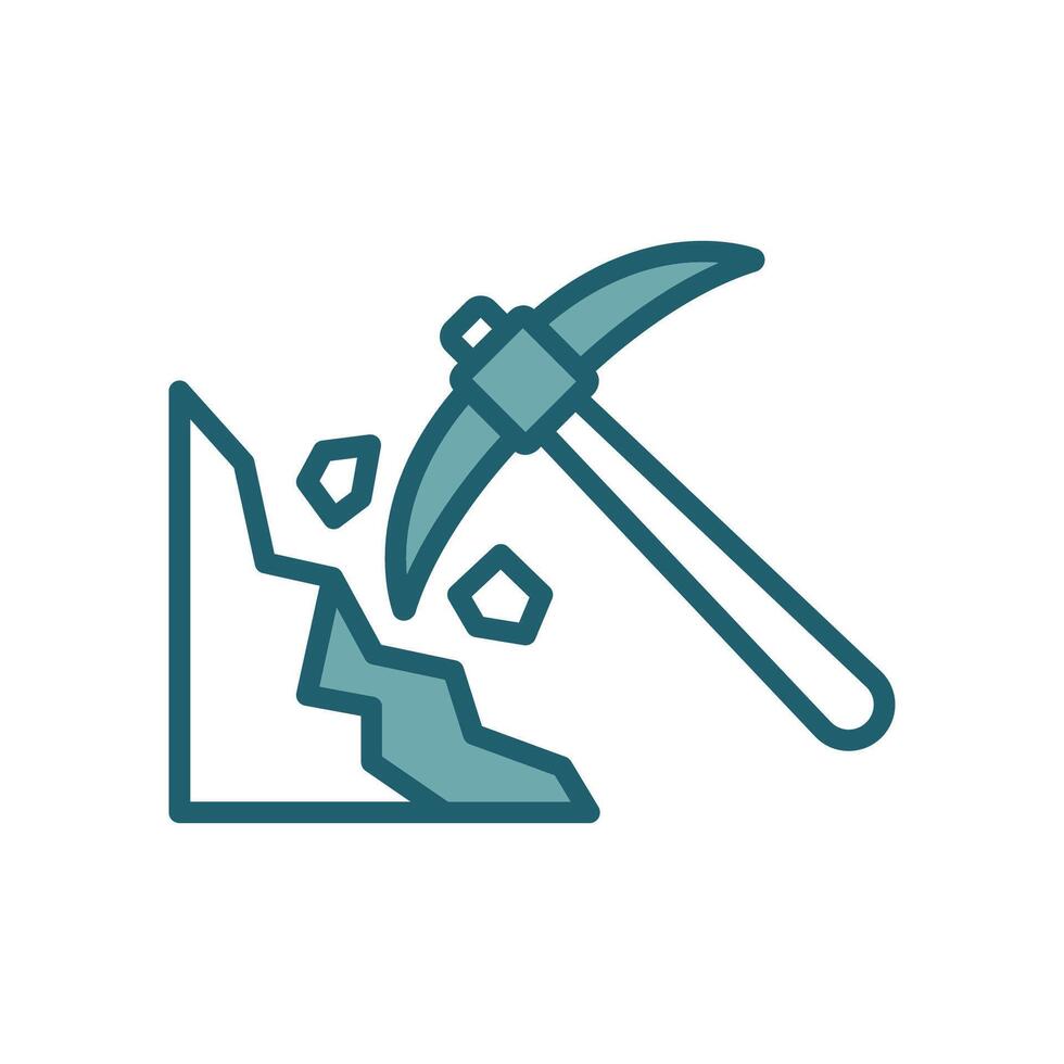 Classic Pickaxe Icons for Infographic Use vector