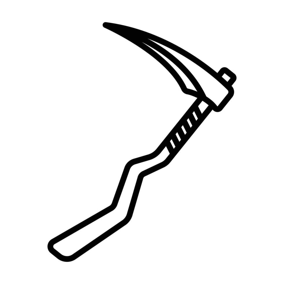 Rustic Scythe Farming Equipment Icons vector