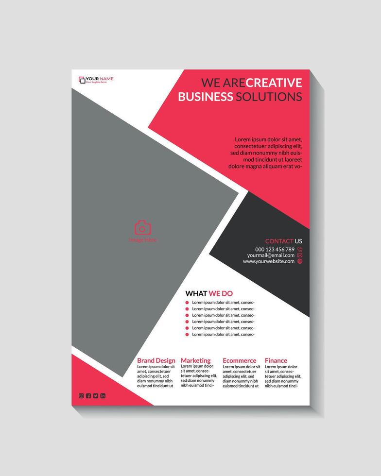 Business And Corporate flyer Template Design vector