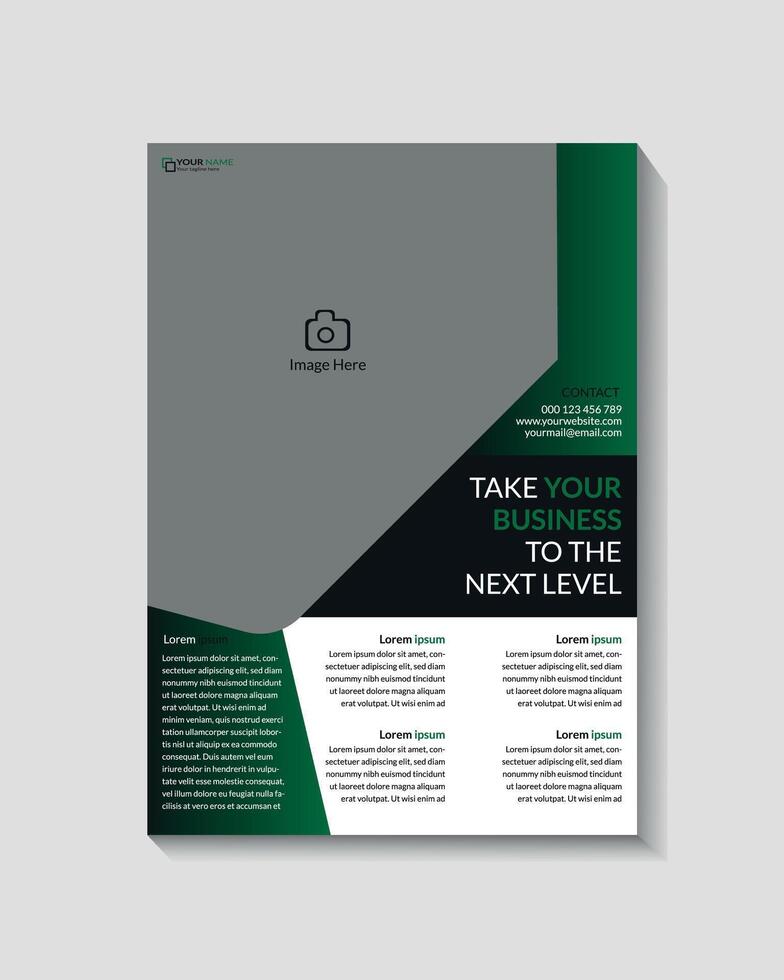Corporate Flyer Template Design vector