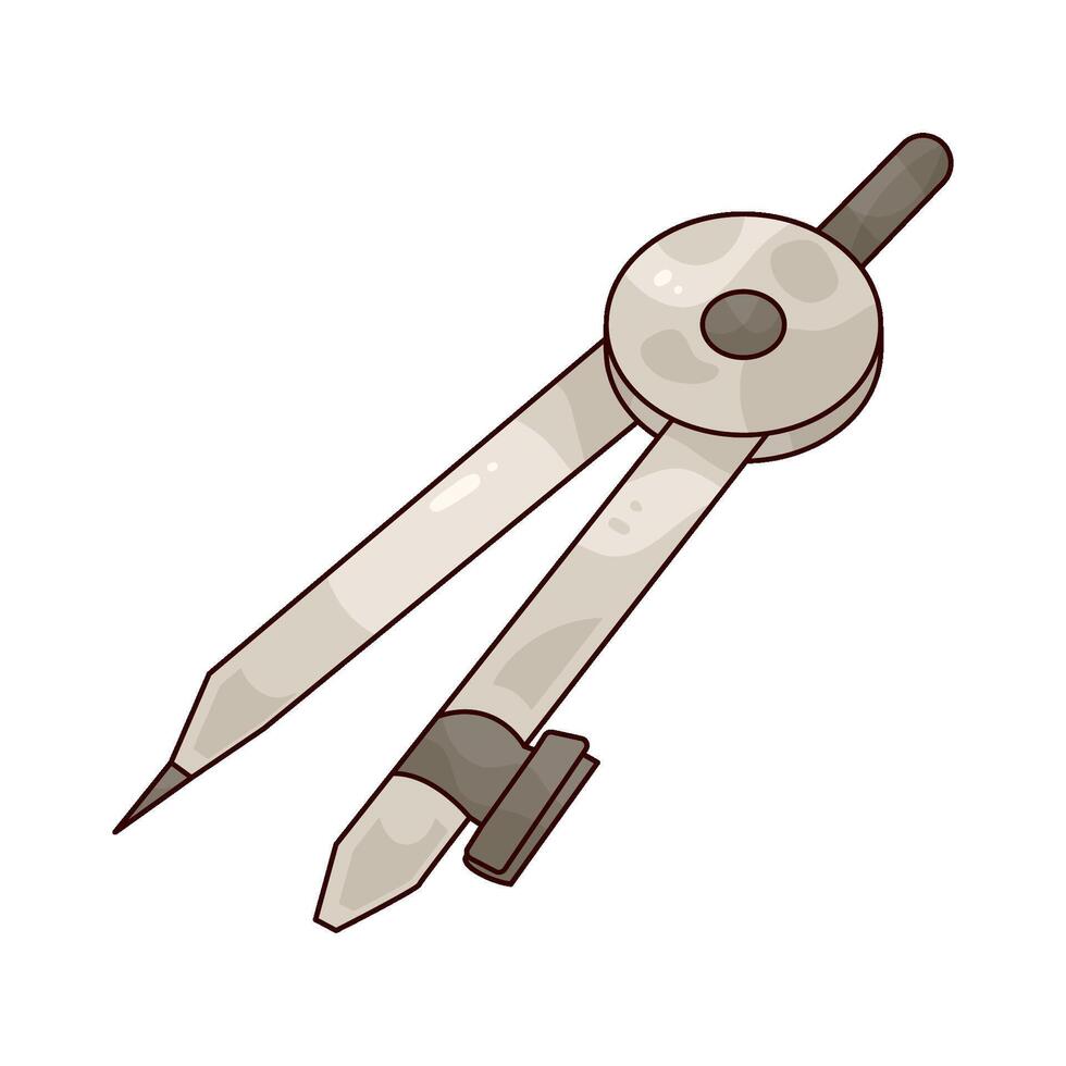 compass drawing illustration vector