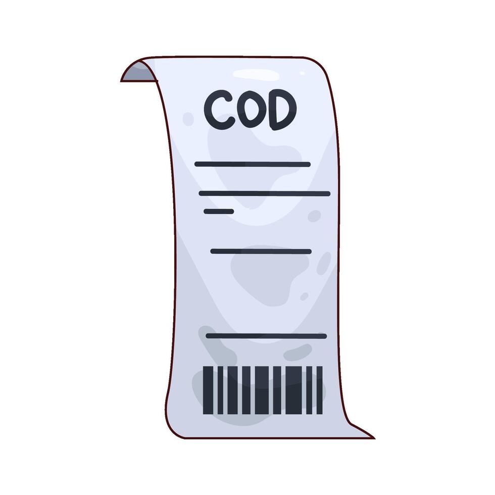cash on delivery receive vector