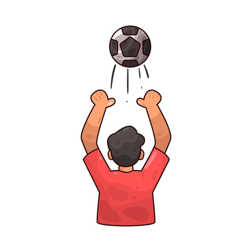 illustration of football player vector