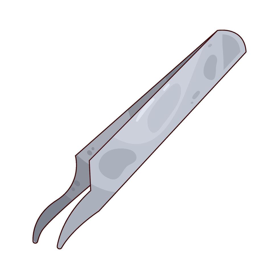 medical tweezers illustration vector