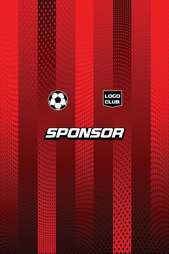 Red stripped Sport Jersey Pattern Background Design vector