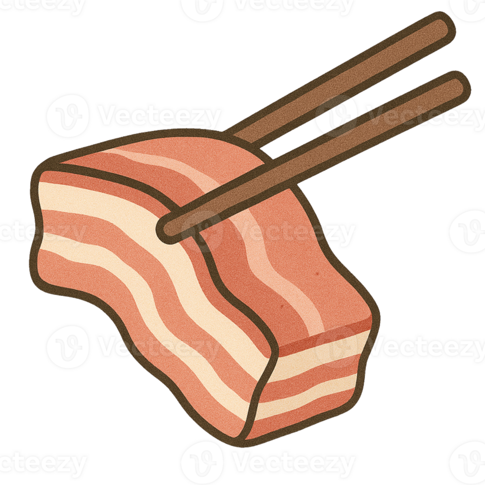 Bacon chopsticks icon png