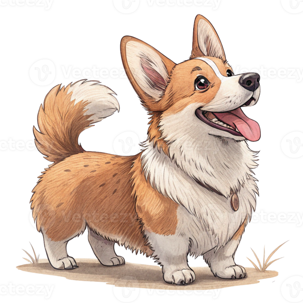 A cartoon Corgiss png