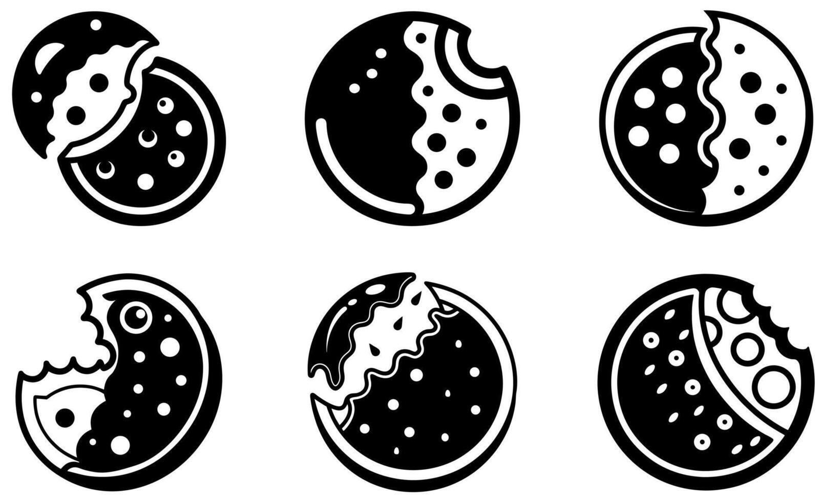 Cookie Icon Designs vector