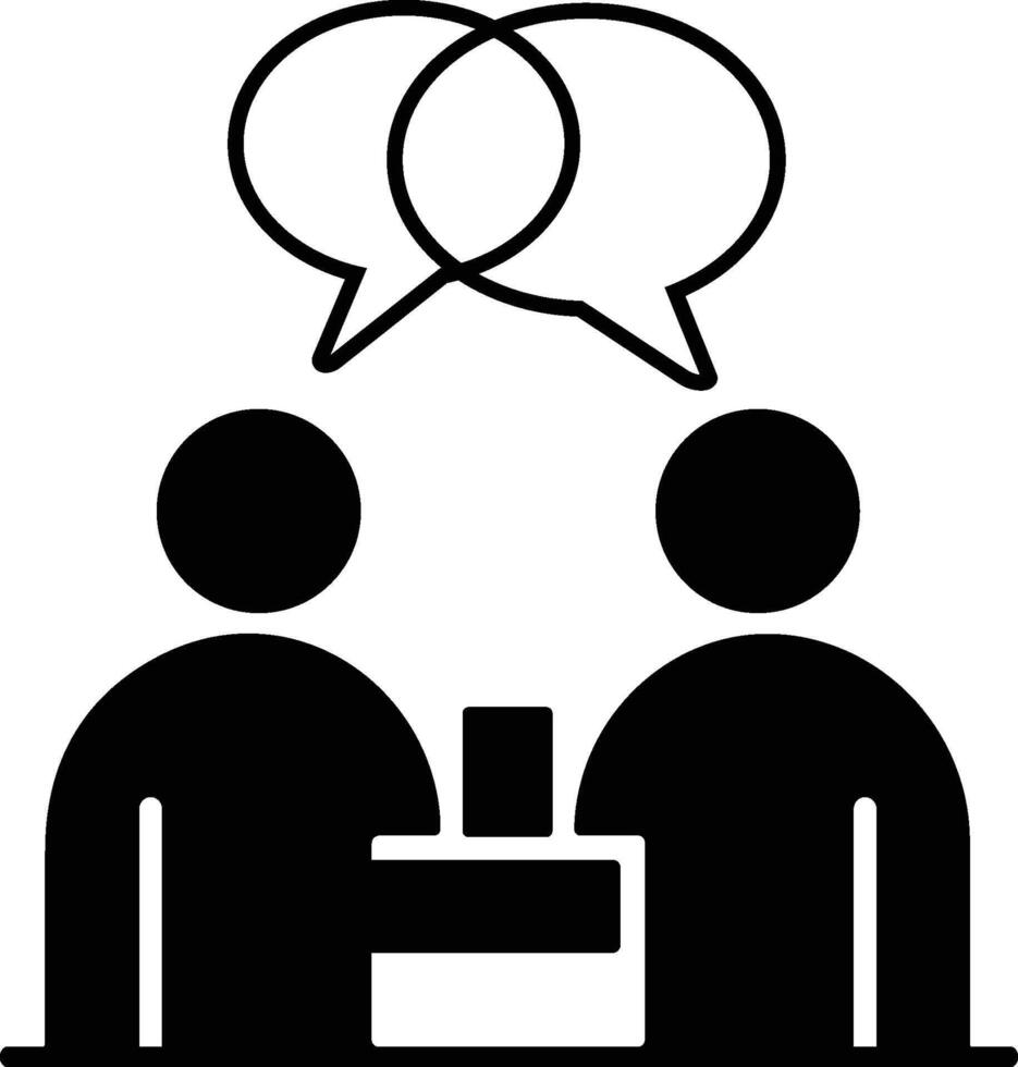 Human Figures with Speech vector