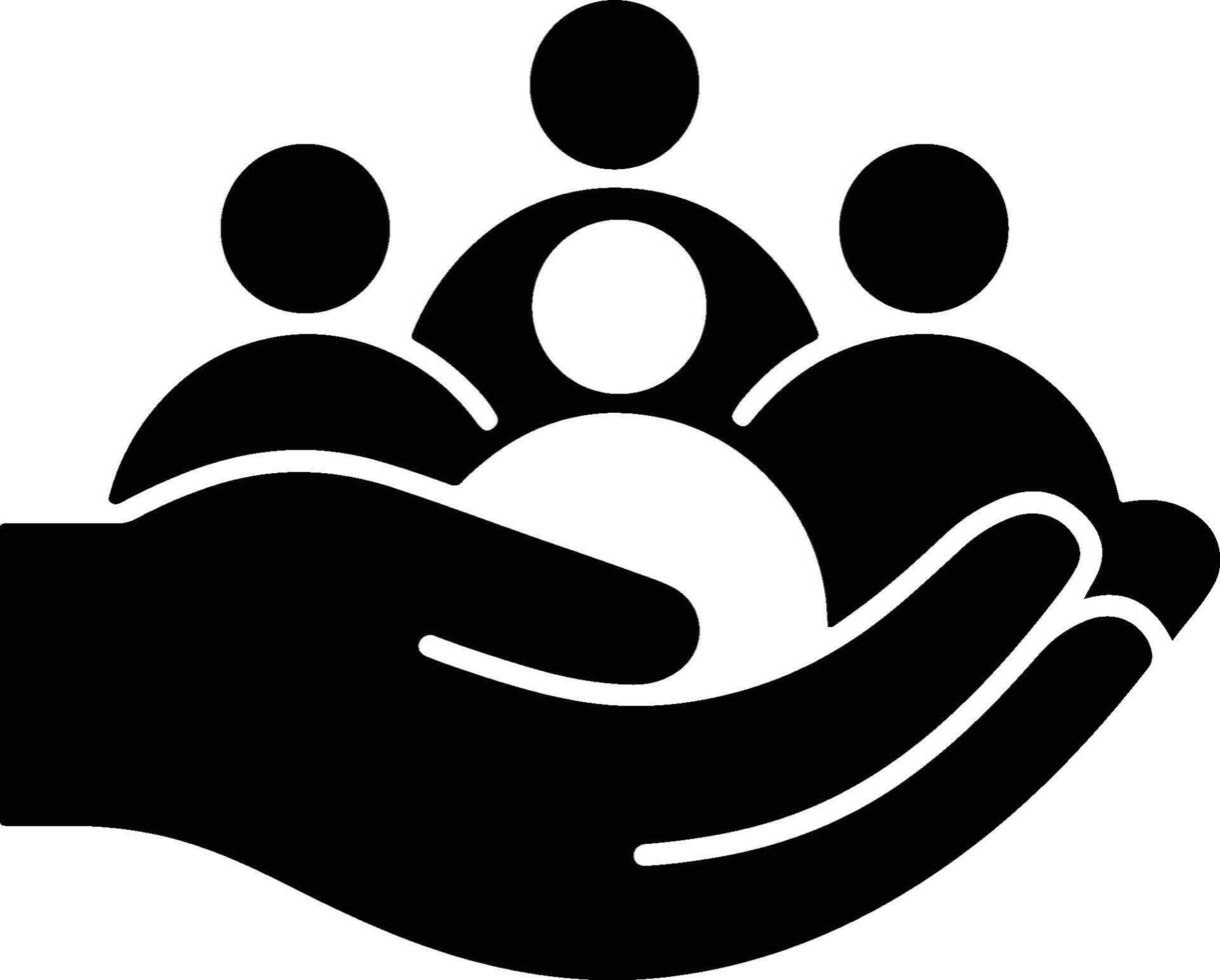 Symbol of Support and Unity vector