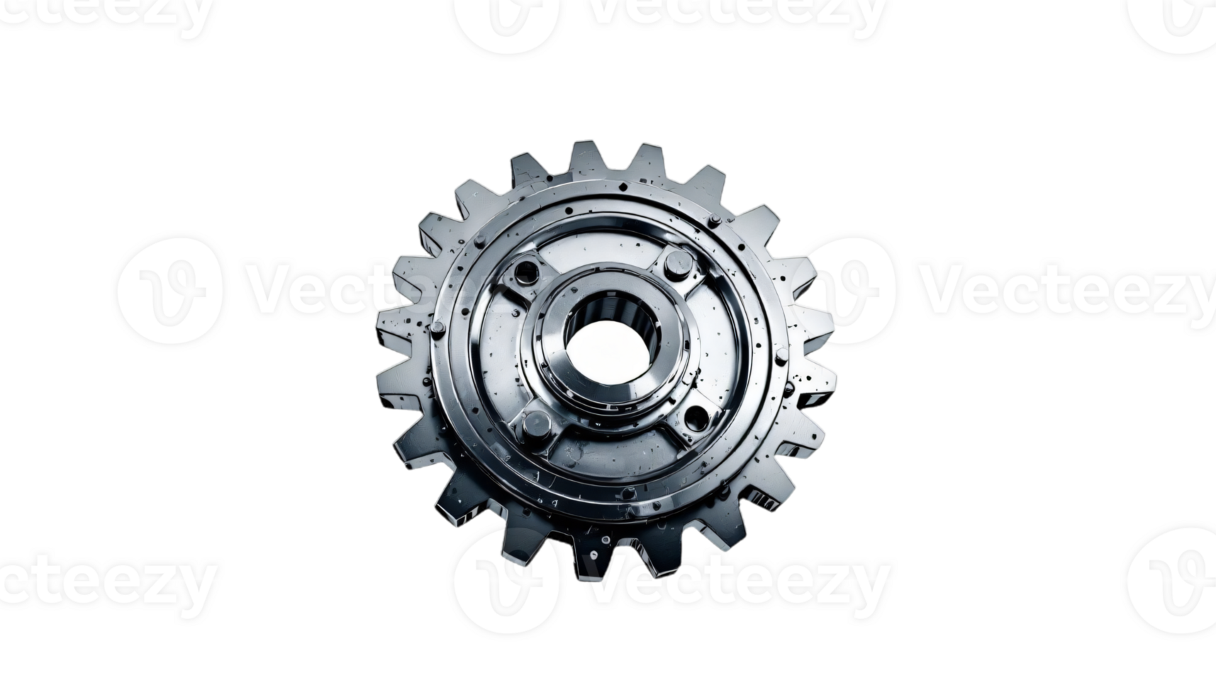 Metallic Gear Precision Engineering and Industrial Design png