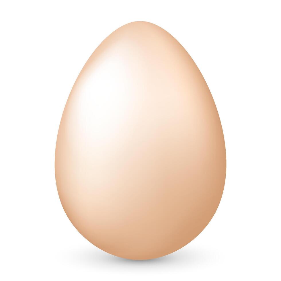 Realistic Egg isolated on transparent background. Easter symbol. illustration. vector