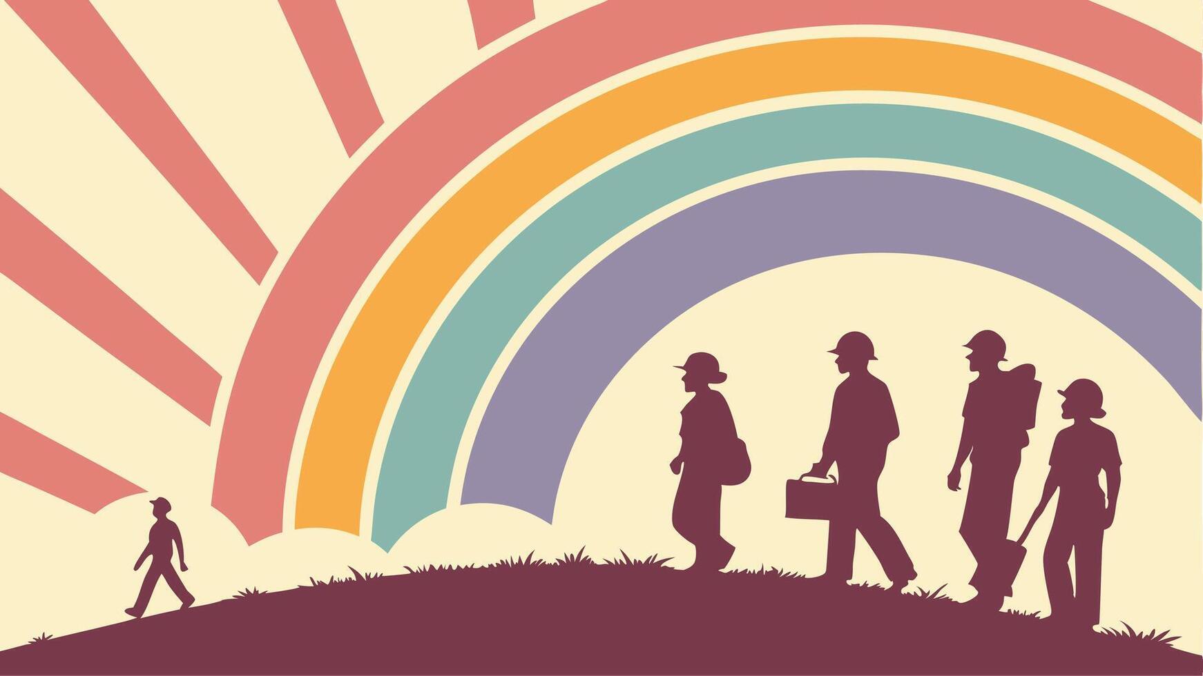 Labour Day concept, Happy Labour Day, Labor Day, Workers Day, illustration of workers silhouette vector
