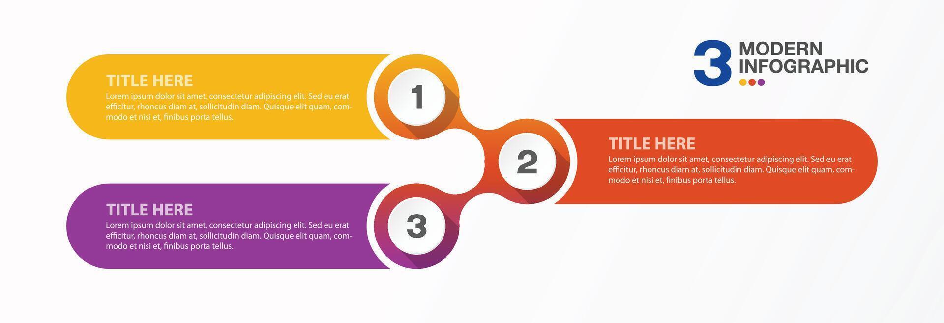 Infographic 3 option vector