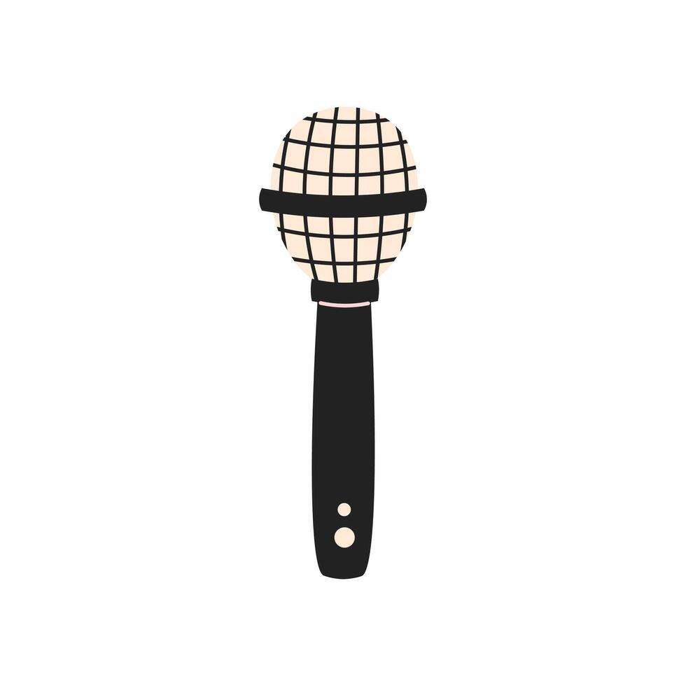 Microphone Flat illustration vector