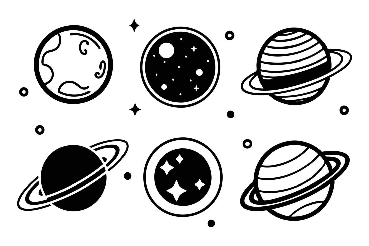 Earth Globe Icons Editable illustration vector