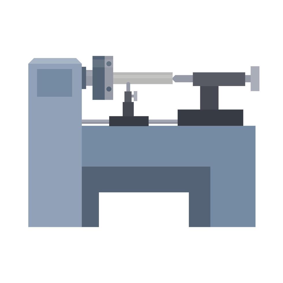 A turning machine. Factory vector