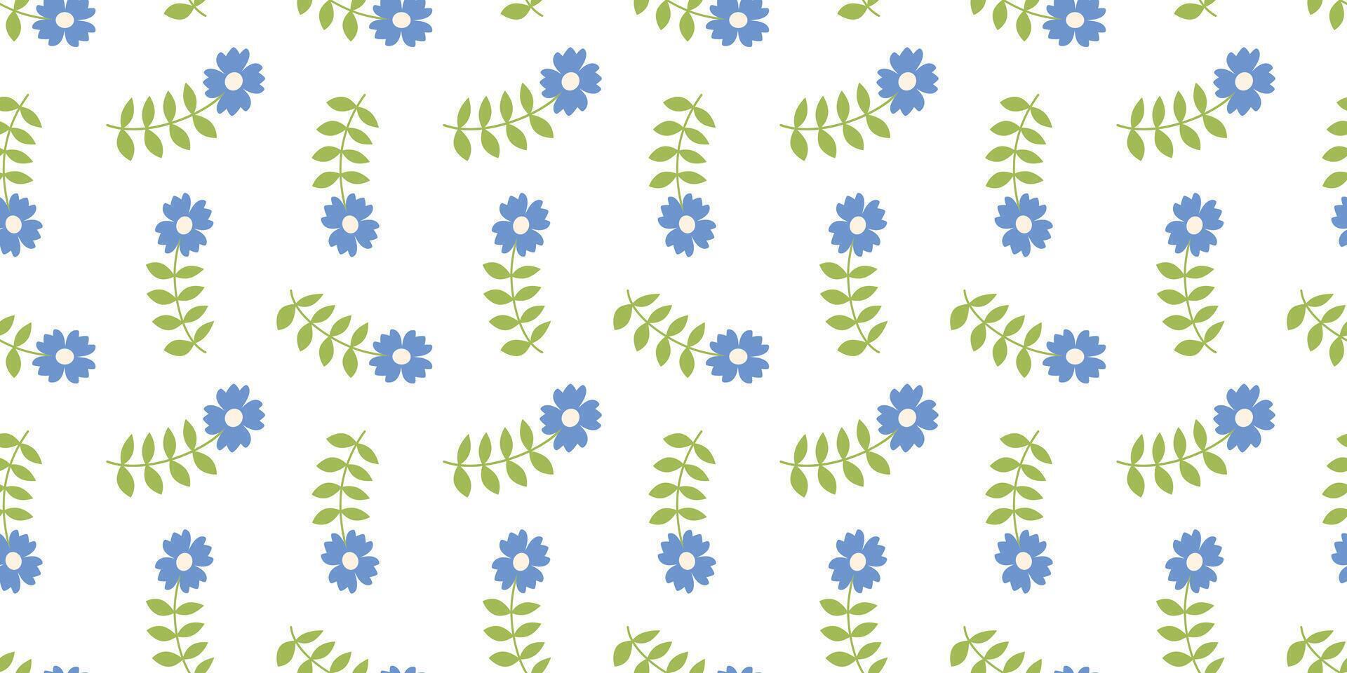 Delicate seamless little flowers. Floral pattern for fashion prints. Design for textile, wallpapers, wrapping, paper. Spring flat style element. vector