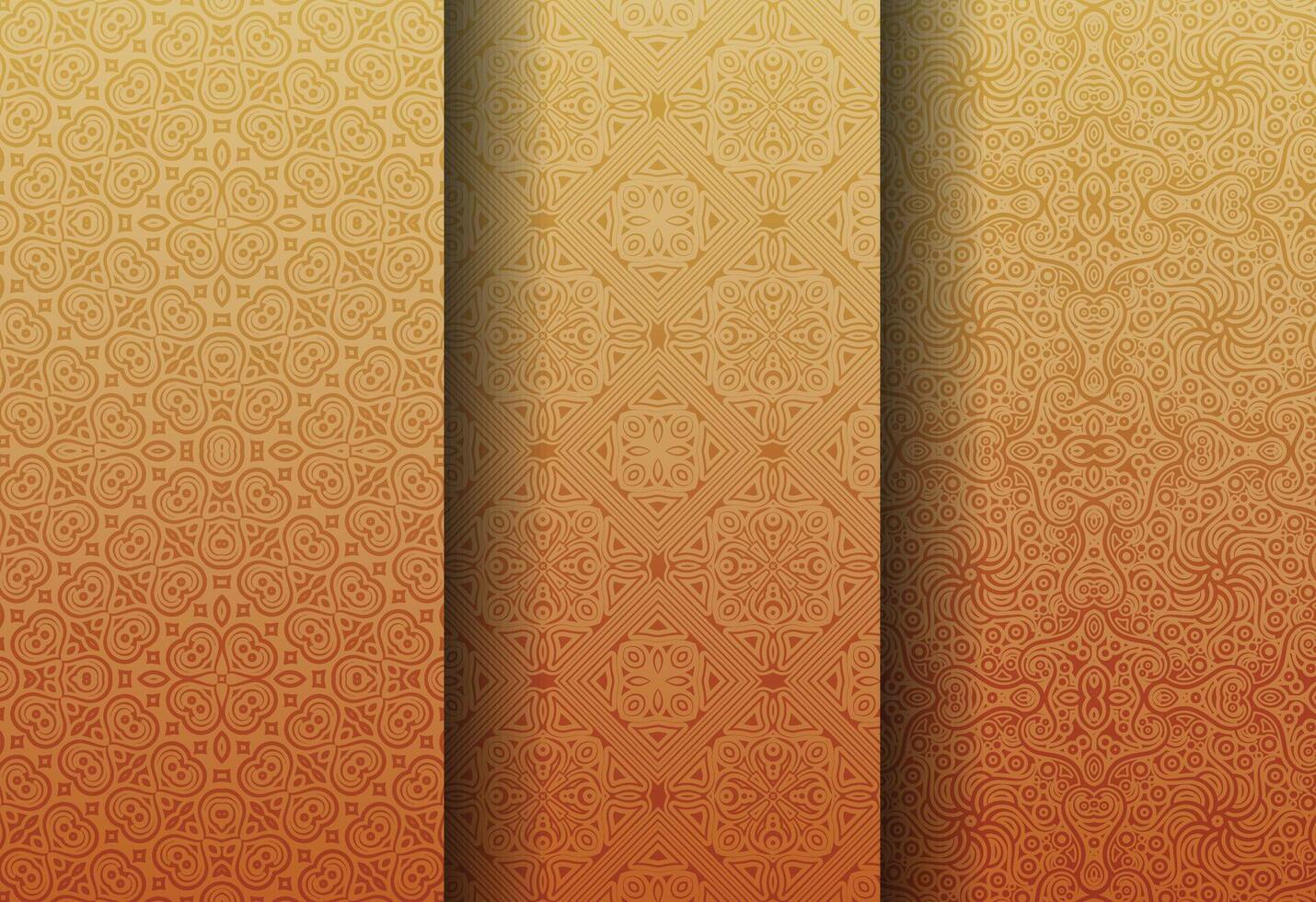 Collection gold seamless pattern background vector