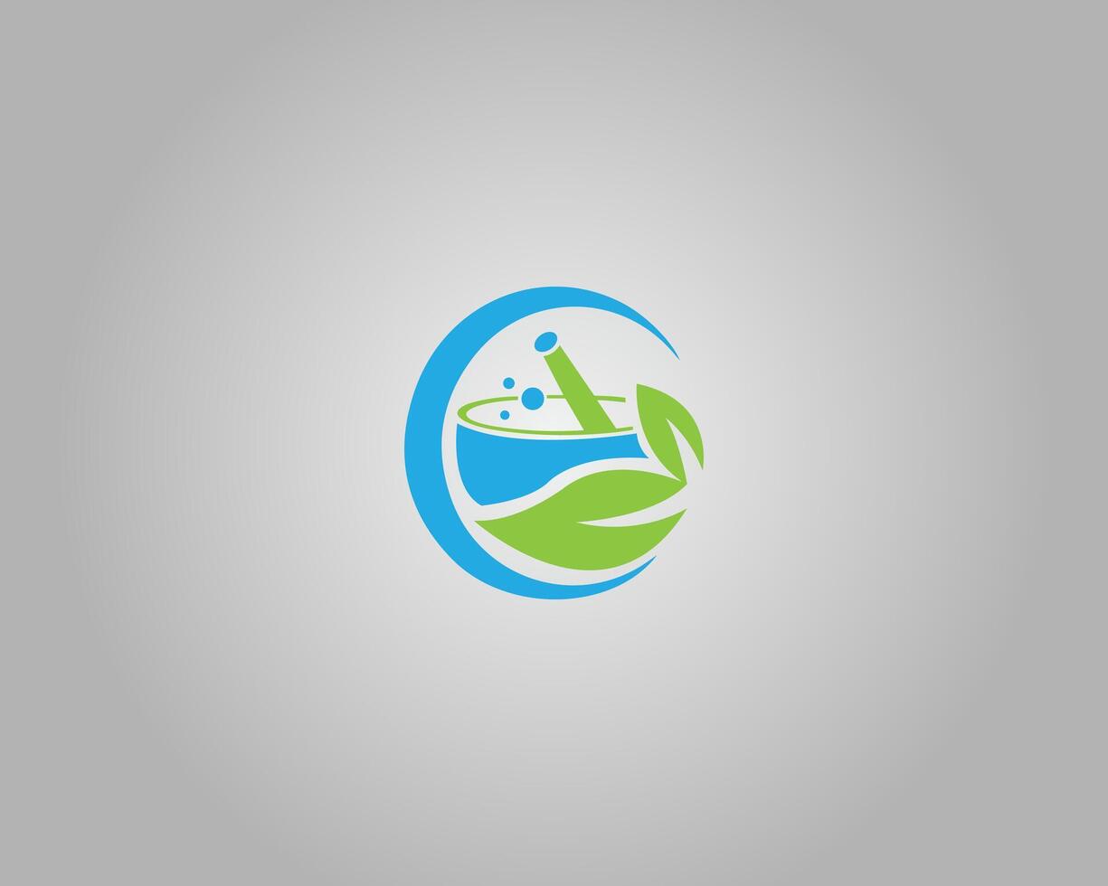 Pharmacy logo design minimal template vector