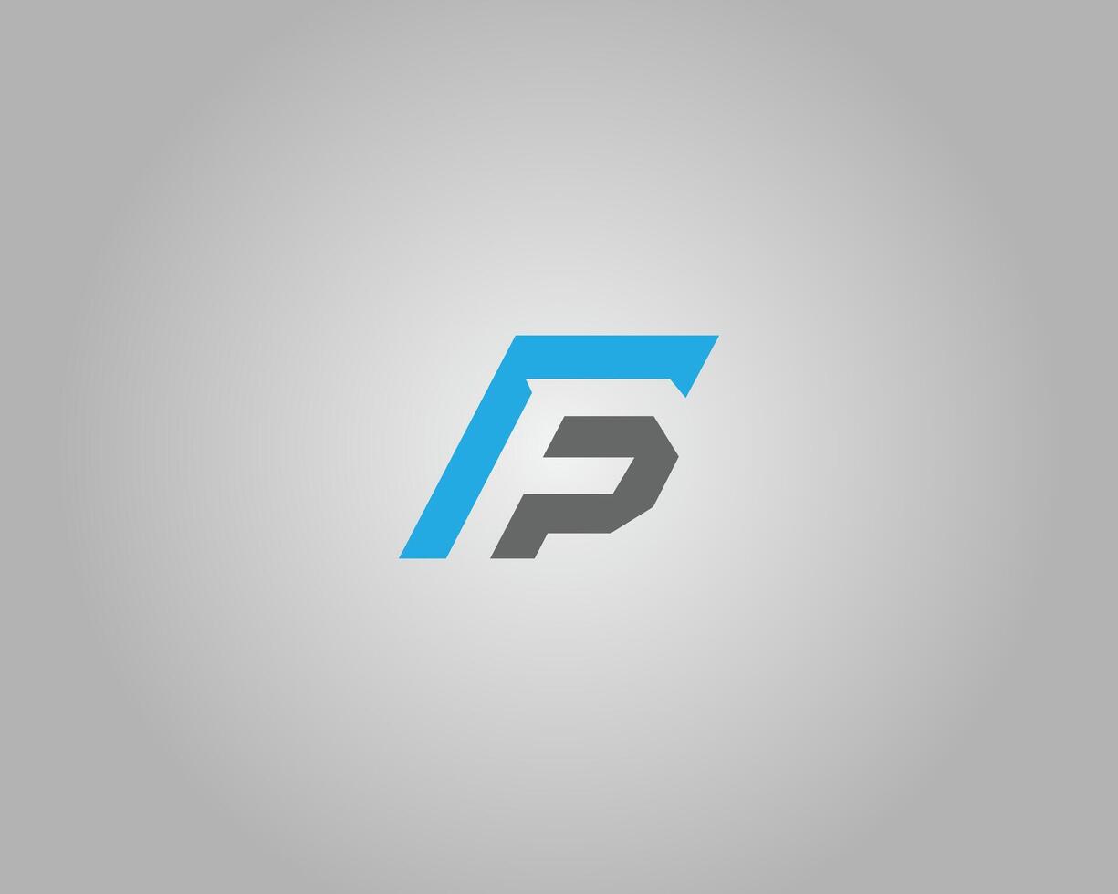 Letter FP Abstract Logo Design Template. vector
