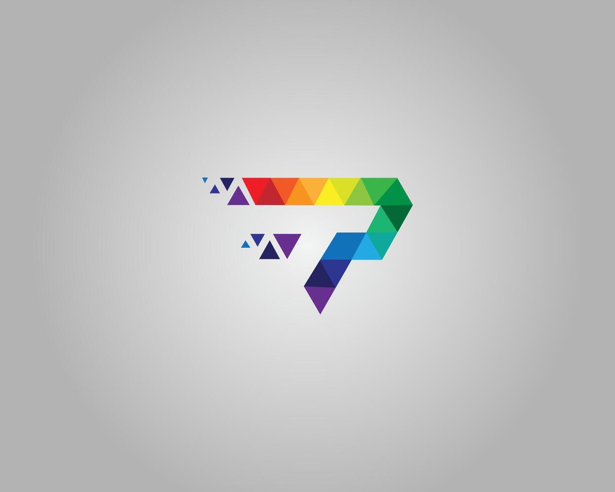 TP or PT Letter Colorful Geometric Logo Design Template. vector