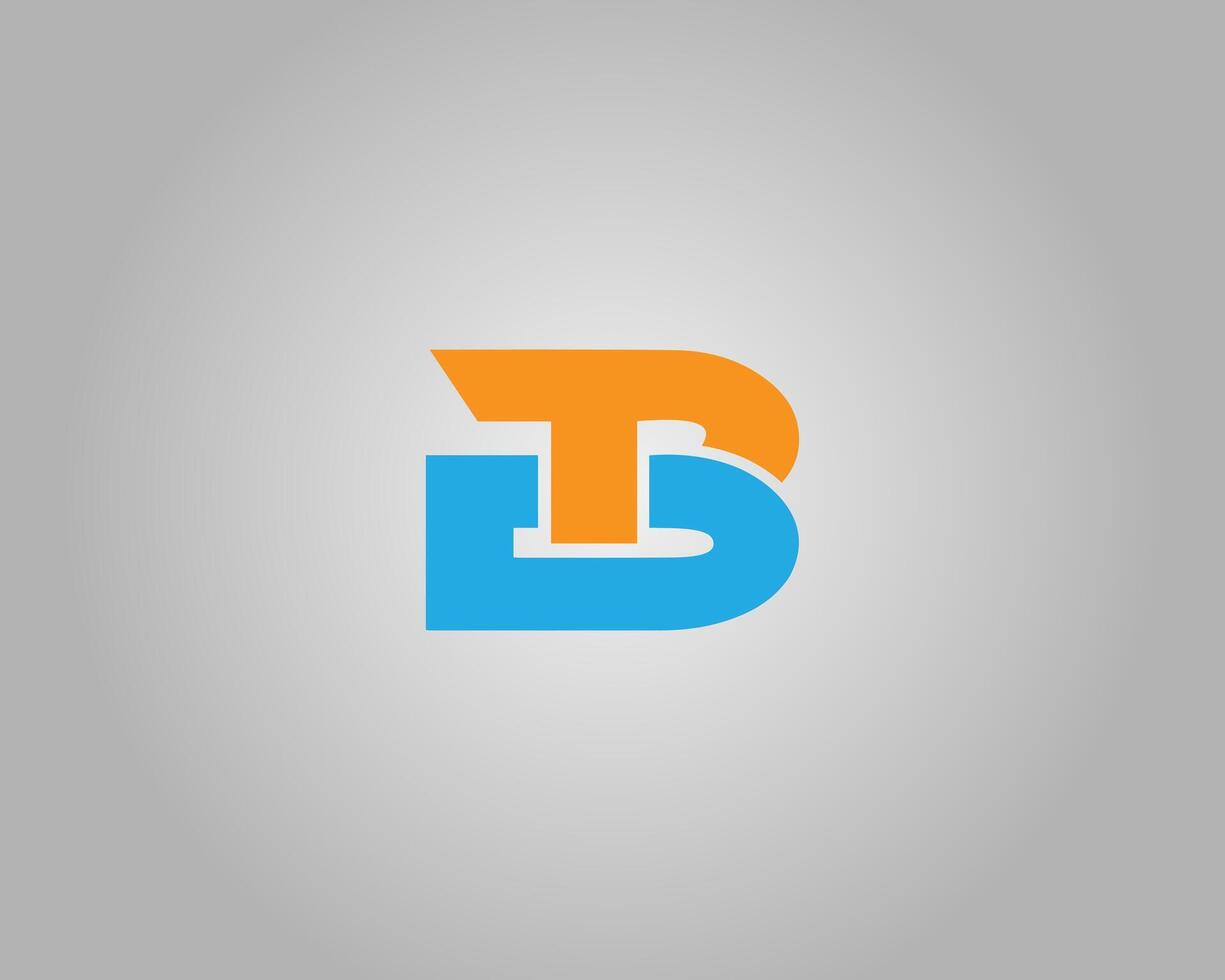 TB or BT Abstract Letter Initial Logo Design Concept Template vector