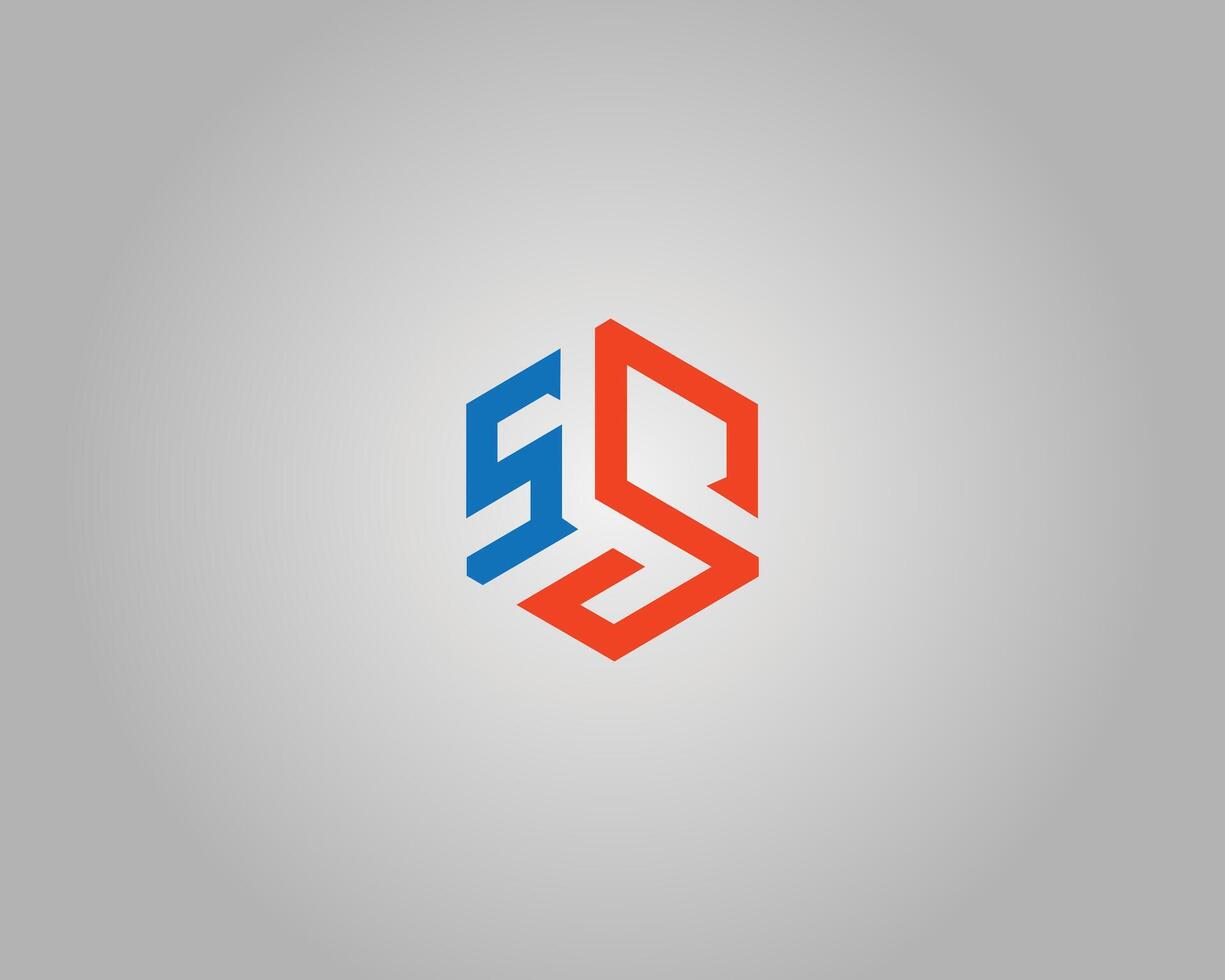Letter SS Triangle Monogram Abstract Logo Template. vector