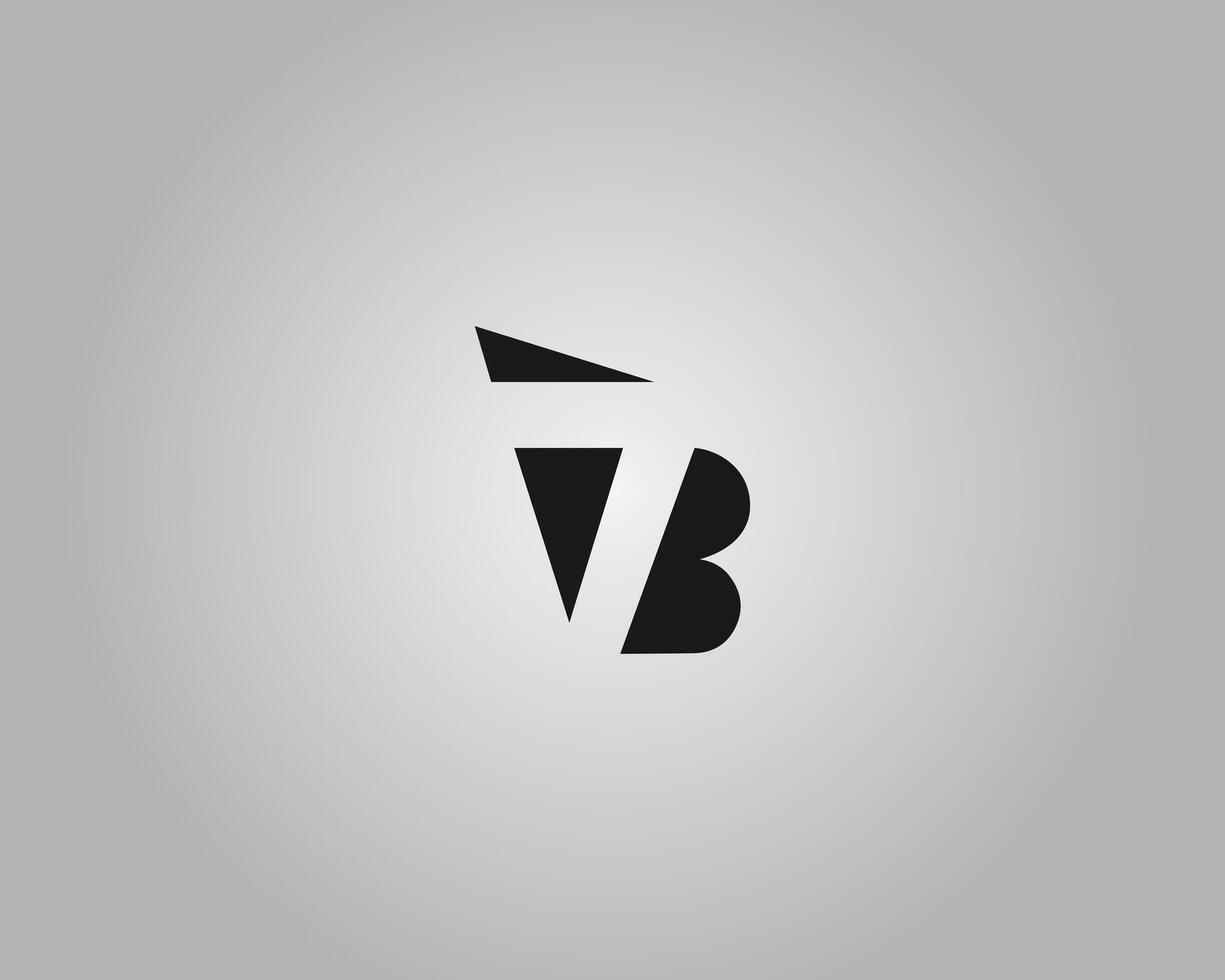 Abstract TB or BT Letter Initial Logo Icon Design Template vector