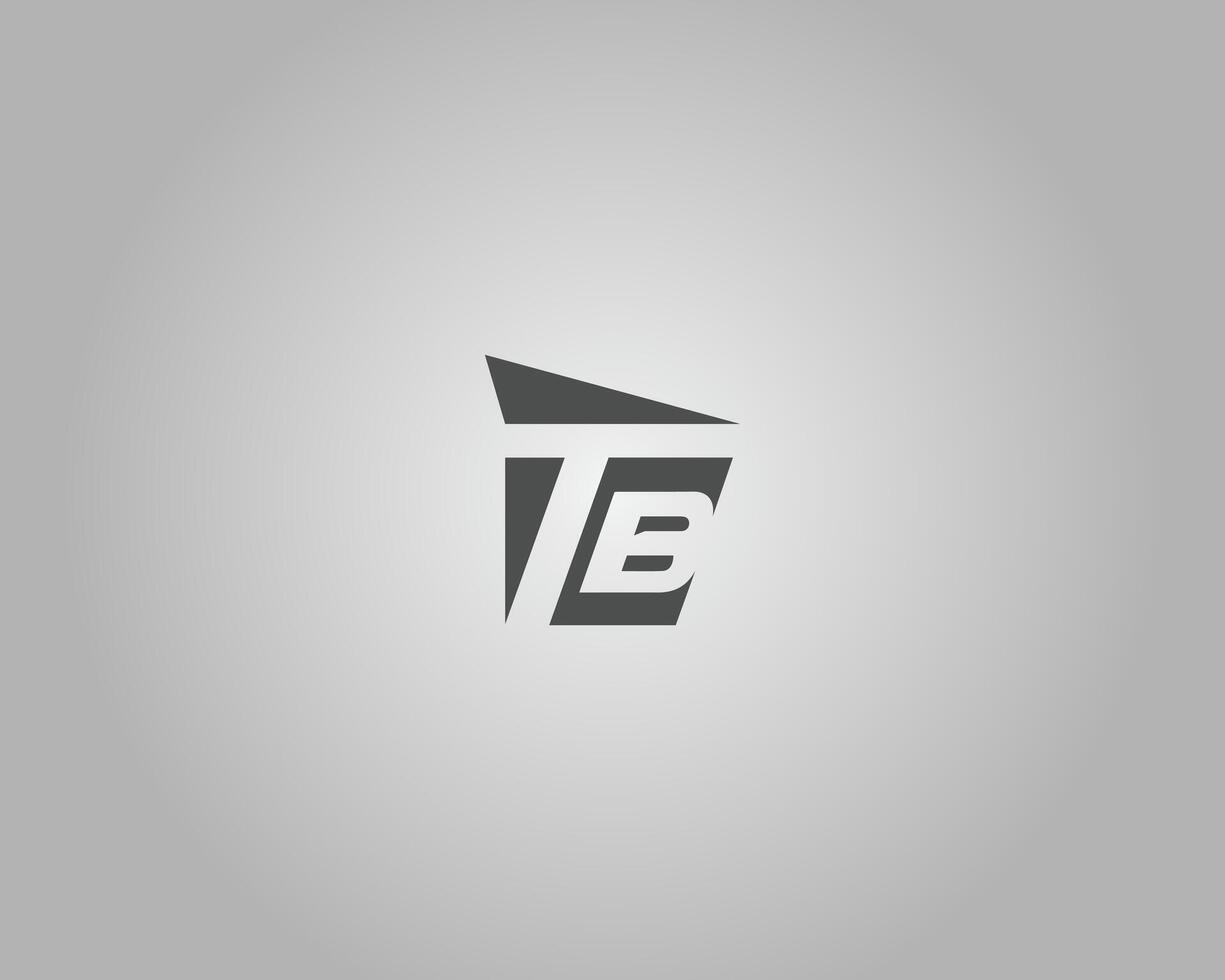 TB or BT Abstract Letter Initial Logo Icon Design Template vector